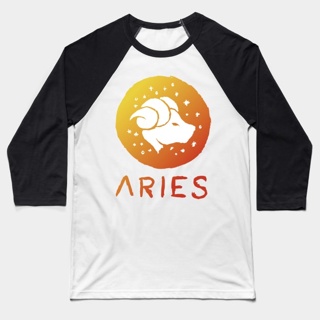 Aries 02 Baseball T-Shirt by Very Simple Graph